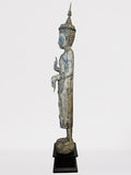 Wood Standing Royal Buddha Statue 65.5"