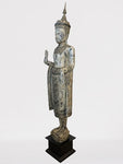 Wood Standing Royal Buddha Statue 65.5"