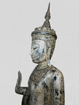 Wood Standing Royal Buddha Statue 65.5"