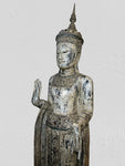 Wood Standing Royal Buddha Statue 65.5"