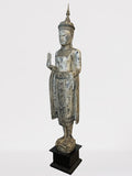 Wood Standing Royal Buddha Statue 65.5"