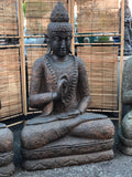 Stone Teaching Buddha Garden Sculpture 43"