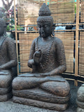 Stone Teaching Buddha Garden Sculpture 43"