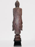 Wood Standing Abhaya Buddha Statue 68"