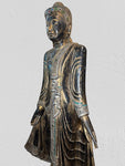 Wood Standing Mandalay Buddha Statue 69"
