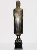 Wood Standing Abhaya Buddha Statue 70"