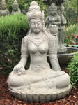Stone Devi Tara Garden Statue 45" - Routes Gallery