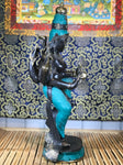 Brass Dancing Devi with 6 Arms 23" - Routes Gallery