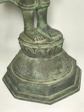 Brass Standing Teaching Buddha Statue 36" - Routes Gallery