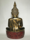 Wood Meditating Lanna Thai Buddha Statue 26" - Routes Gallery