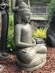 Stone Meditation Garden Buddha 38" - Routes Gallery