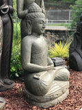 Stone Meditation Garden Buddha 38" - Routes Gallery