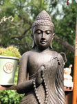 Stone Standing Vitarka Buddha Statue 60" - Routes Gallery