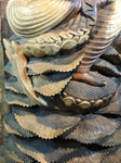 Wood Buddha Sculpture in Vitarka Mudra 45" - Routes Gallery