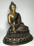 Brass Varada Mudra Buddha Statue 14" - Routes Gallery