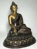 Brass Varada Mudra Buddha Statue 14" - Routes Gallery