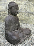 Stone Meditating Kamakura Garden Buddha Statue 22" - Routes Gallery