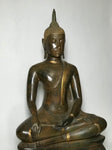 Brass Thai Ayutthaya Buddha Statue 25" - Routes Gallery