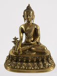 Brass Medicine Buddha Statue 10.5" - Routes Gallery
