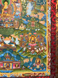 Life of the Buddha Thangka Painting - Routes Gallery