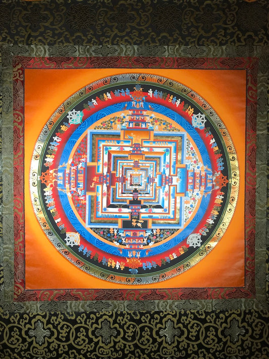 Kalachakra Mandala Thangka Painting - Routes Gallery