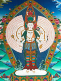 Avalokiteshvara Thangka Painting - Routes Gallery