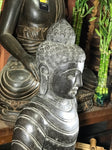 Stone Dhyana Meditation Buddha Statue 37" - Routes Gallery