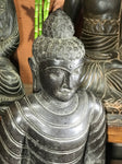 Stone Dhyana Meditation Buddha Statue 37" - Routes Gallery