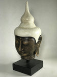 Buddha Head Statue on Stand 15.5" - Routes Gallery