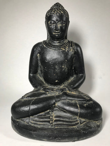 Stone Meditating Garden Buddha 12" - Routes Gallery