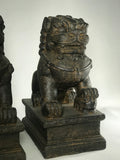 Foo Dog Lion Guardian Statue Pair 10" - Routes Gallery