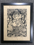 Framed Ganesh Art Print 21" - Routes Gallery