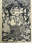 Framed Ganesh Art Print 21" - Routes Gallery