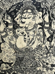 Framed Ganesh Art Print 21" - Routes Gallery