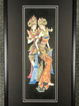 Rama & Sita Framed Balinese Painting - Routes Gallery
