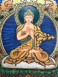Vairochana Buddha Embossed Painting - Routes Gallery