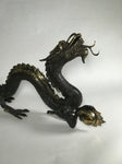 Brass Dragon Statue 24" - Routes Gallery