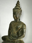 Brass Meditating Royal Ayutthaya Buddha 21" - Routes Gallery