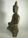 Brass Meditating Royal Ayutthaya Buddha 21" - Routes Gallery