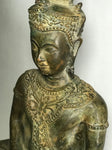 Brass Meditating Royal Ayutthaya Buddha 21" - Routes Gallery