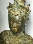 Brass Meditating Royal Ayutthaya Buddha 21" - Routes Gallery
