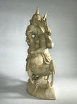 Wood Seated Ganesh Statue 13" - Routes Gallery