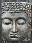 Buddha Face Panel Relief 32" - Routes Gallery