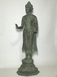 Brass Standing Teaching Buddha Statue 36" - Routes Gallery