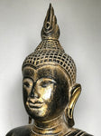 Wood Meditating Lanna Thai Buddha Statue 26" - Routes Gallery