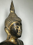 Wood Meditating Lanna Thai Buddha Statue 26" - Routes Gallery