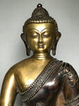 Brass Varada Mudra Buddha Statue 14" - Routes Gallery
