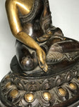 Brass Varada Mudra Buddha Statue 14" - Routes Gallery