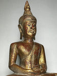 Wood Meditating Lanna Thai Buddha Statue 18.5" - Routes Gallery