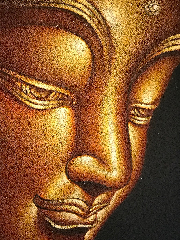 Buddha Face Painting - Routes Gallery